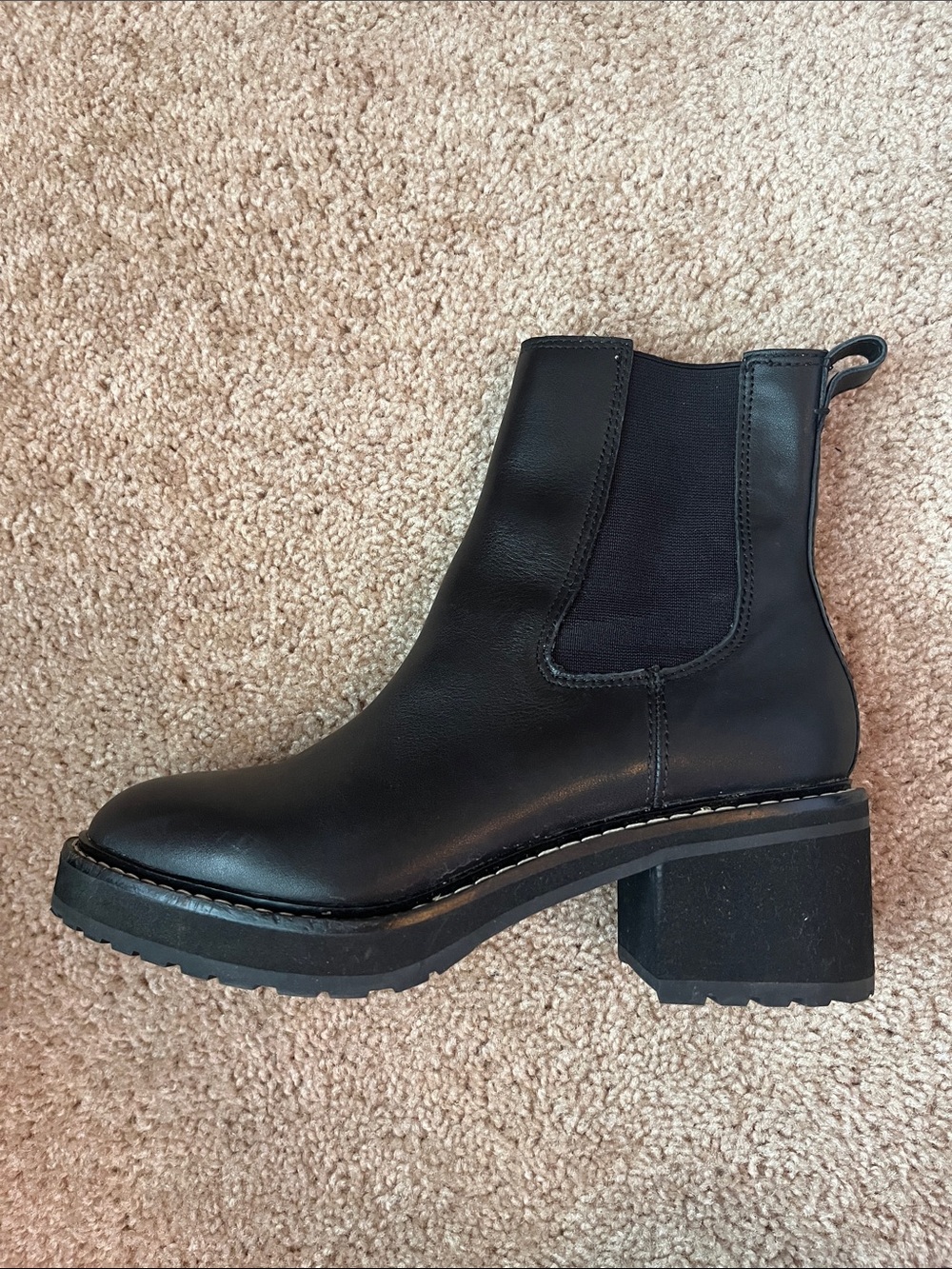 Madewell Leather Chelsea Booties